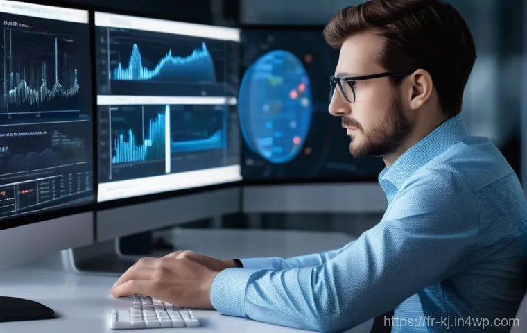 웹 기술을 통한 데이터 시각화 기법 - **Prompt: "A dynamic, engaging female data influencer, in her late 20s or early 30s, stands confiden...