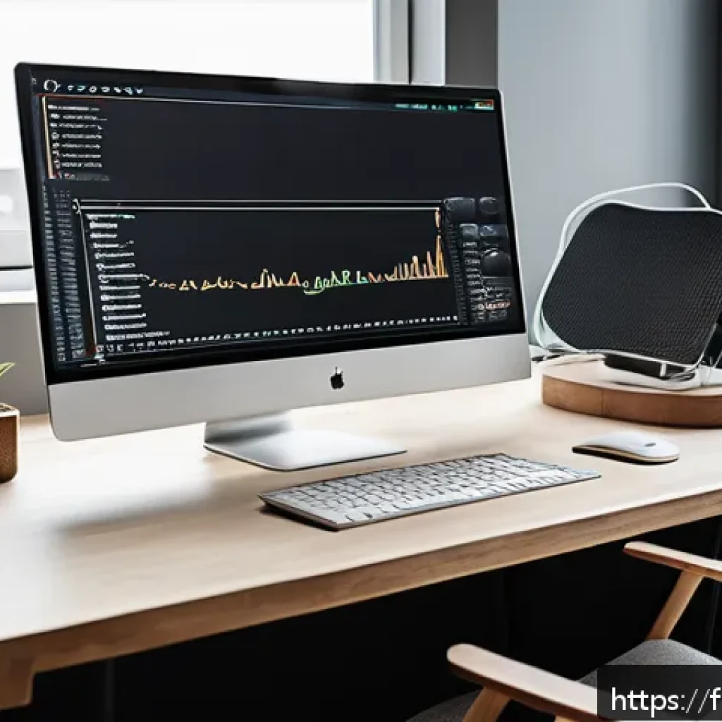 디자인 시스템 구축을 위한 웹 기술 활용 - A modern web developer’s workspace showing a large widescreen monitor displaying a detailed design s...