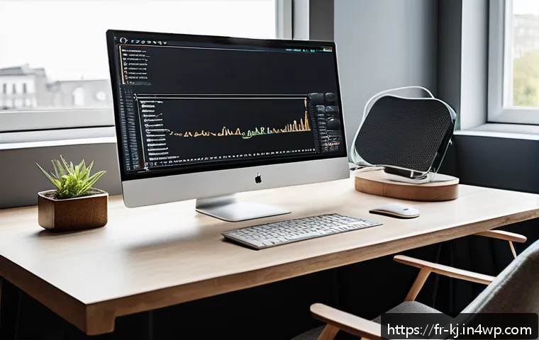 디자인 시스템 구축을 위한 웹 기술 활용 - A modern web developer’s workspace showing a large widescreen monitor displaying a detailed design s...